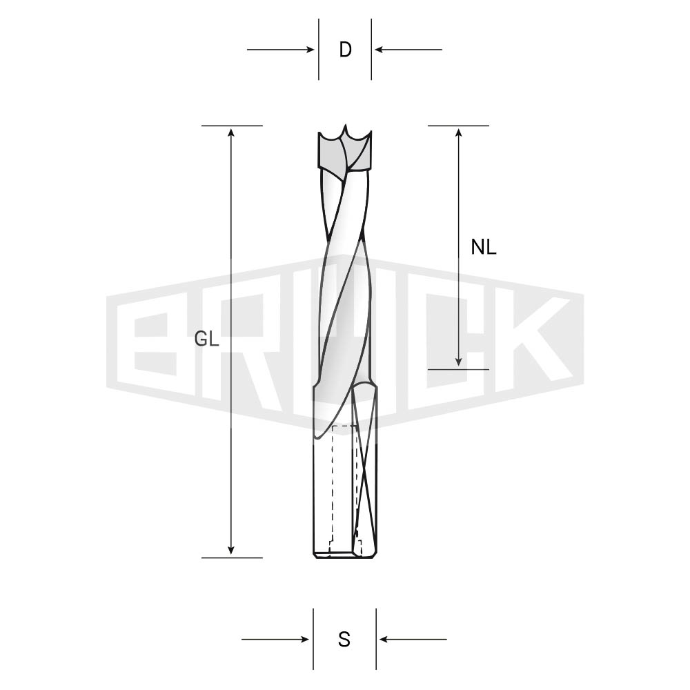 HW-Dübelb. m. ZS D=5mm S=10mm NL=65mm GL=115mm R