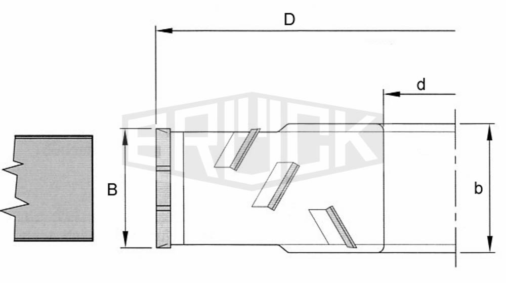 DP-Fügefräser 70 x 64 (41) x 30 mm Z2+2 links