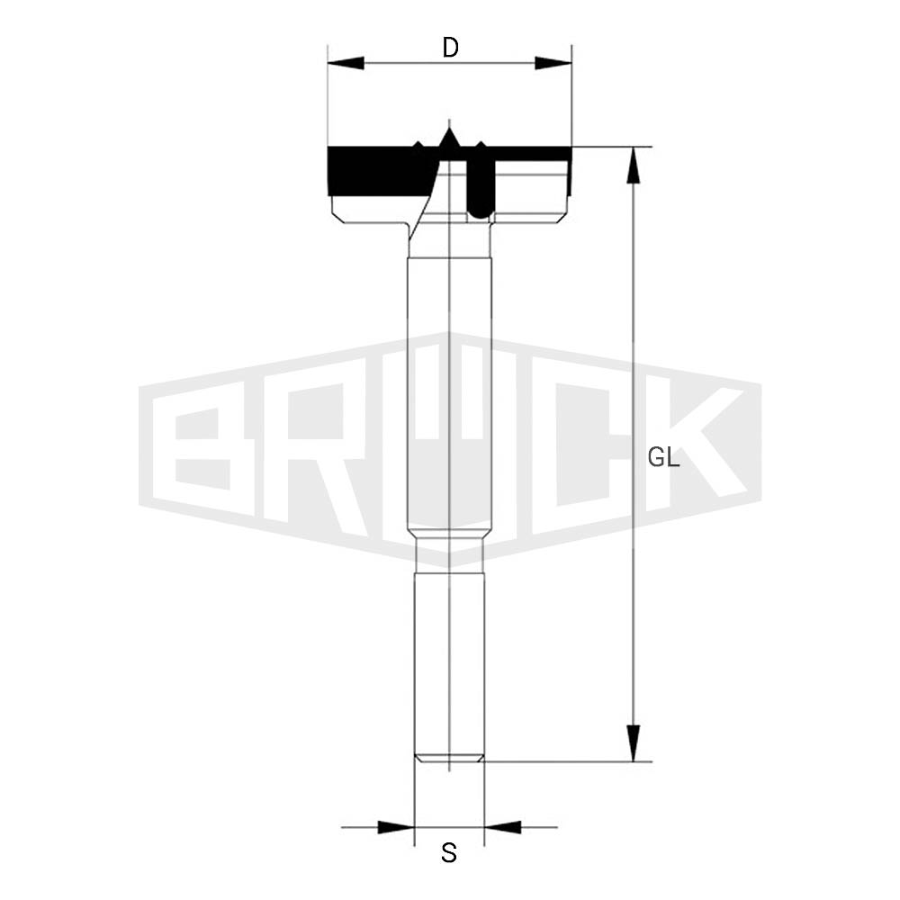 HW-Kunstbohrer D=40mm S=10x30mm GL=90mm R