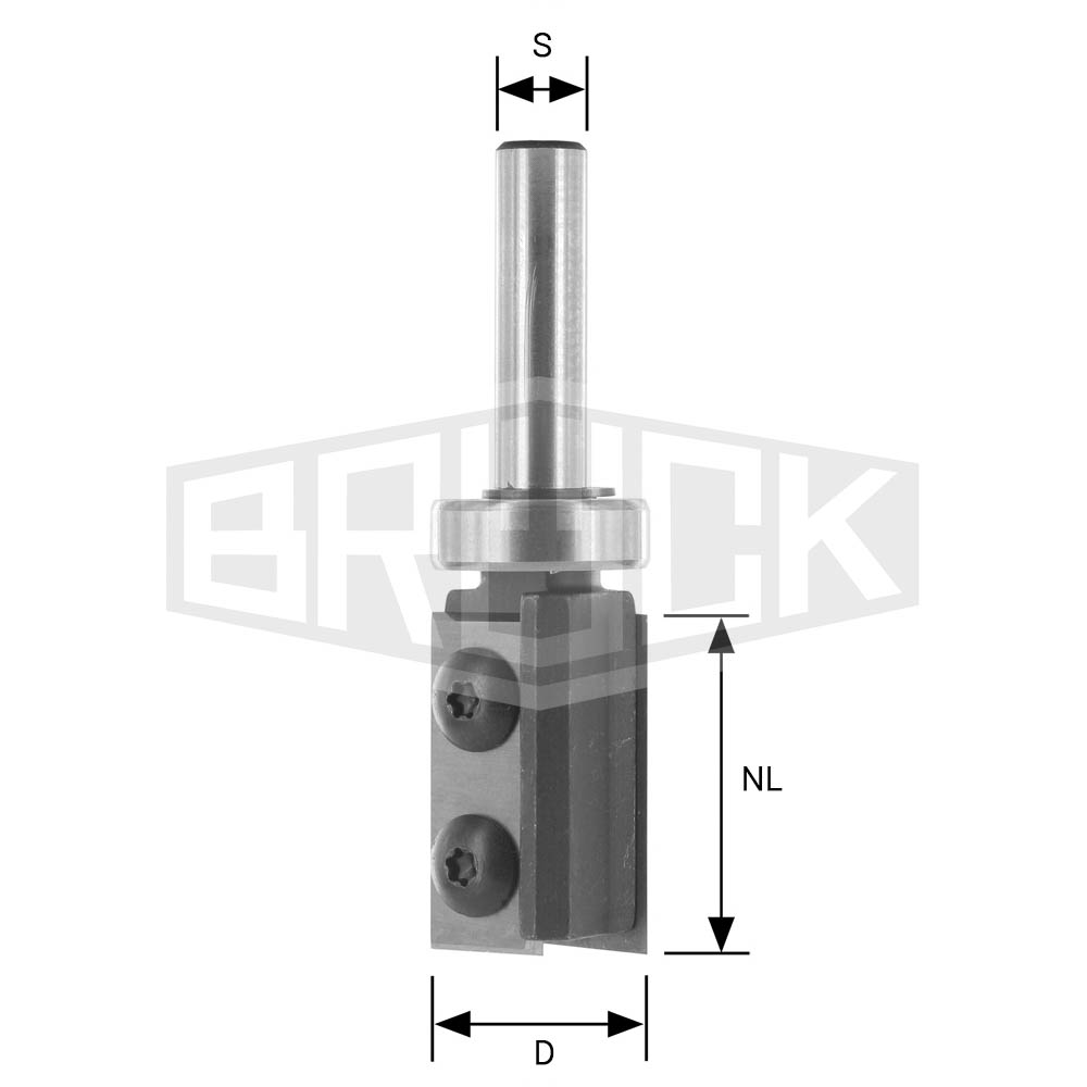 HW-WP-Bündigfräser D=19mm NL=30mm S=8mm