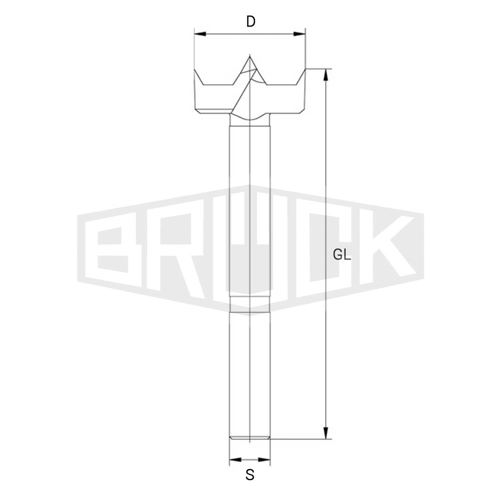 SP-Kunstbohrer D=22mm S=13x50mm GL=130mm R