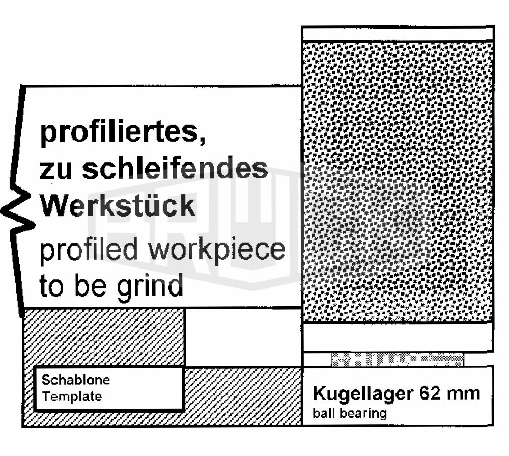 Schleifwalze 60 x 118 x 30mm