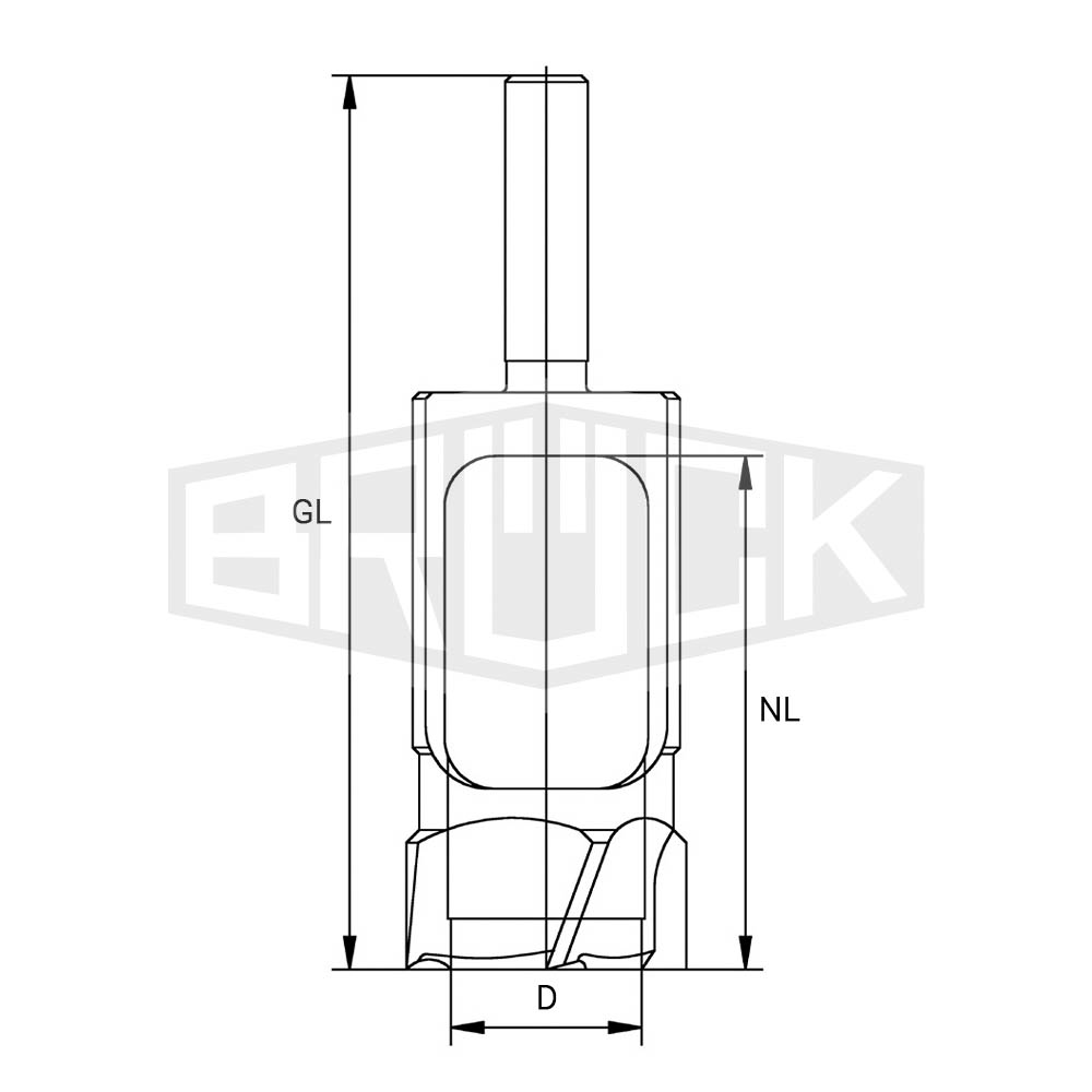 Zapfenschneider D=32mm S=13x50mm GL=140mm Z5