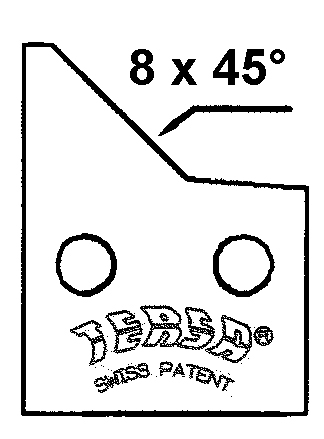 TERSA HS-Fasemesser 8 x 45° - links