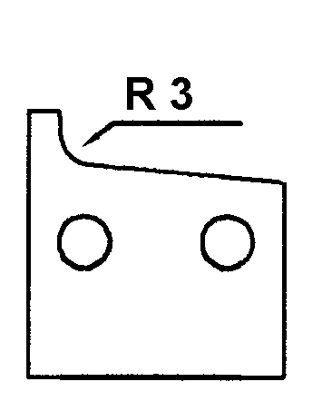 HS-Kantenmesser R3 - links (f. MULTI TOOLS)