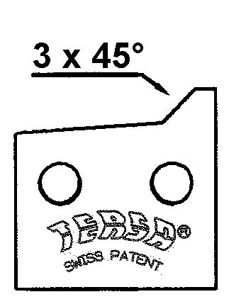 TERSA HS-Fasemesser 3 x 45 ° rechts