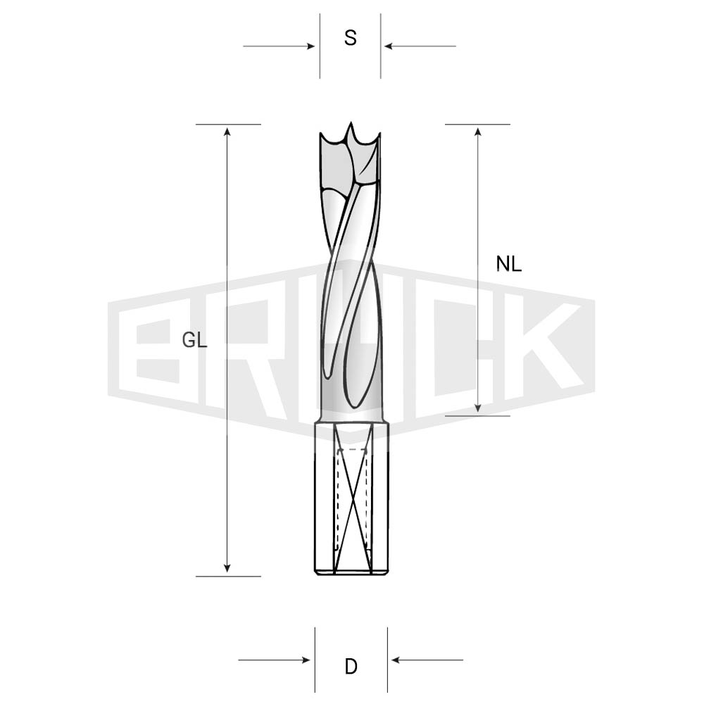 HW-Dübelb. m. ZS D=4mm S=10mm NL=30mm GL=57mm R