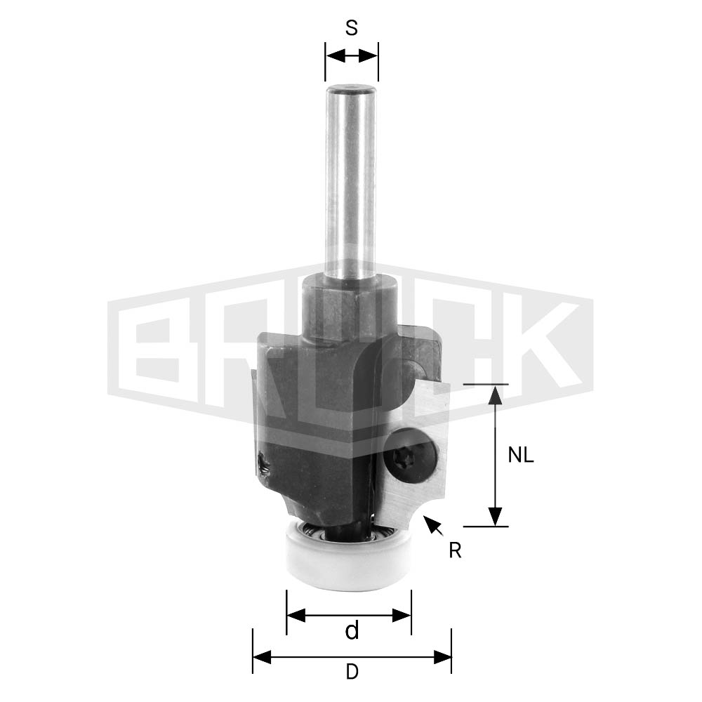 WP-Abrund-/Viertelstabfr. R=2mm D=26mm NL=19,5mm
