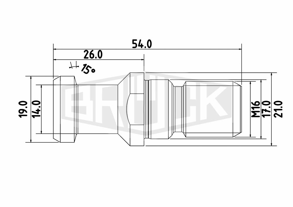 Anzugsbolzen SK40 DIN 69872-B