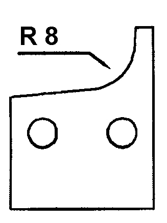 HS-Kantenmesser R8 - rechts (f. MULTI TOOLS)