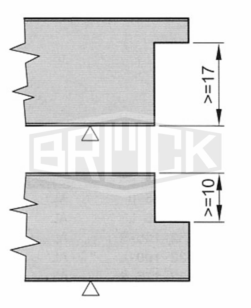 DP Falzkopf ECONOMY 125 x 25 x 30 mm Z2+2