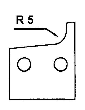 HS-Kantenmesser R5 - rechts (f. MULTI TOOLS)