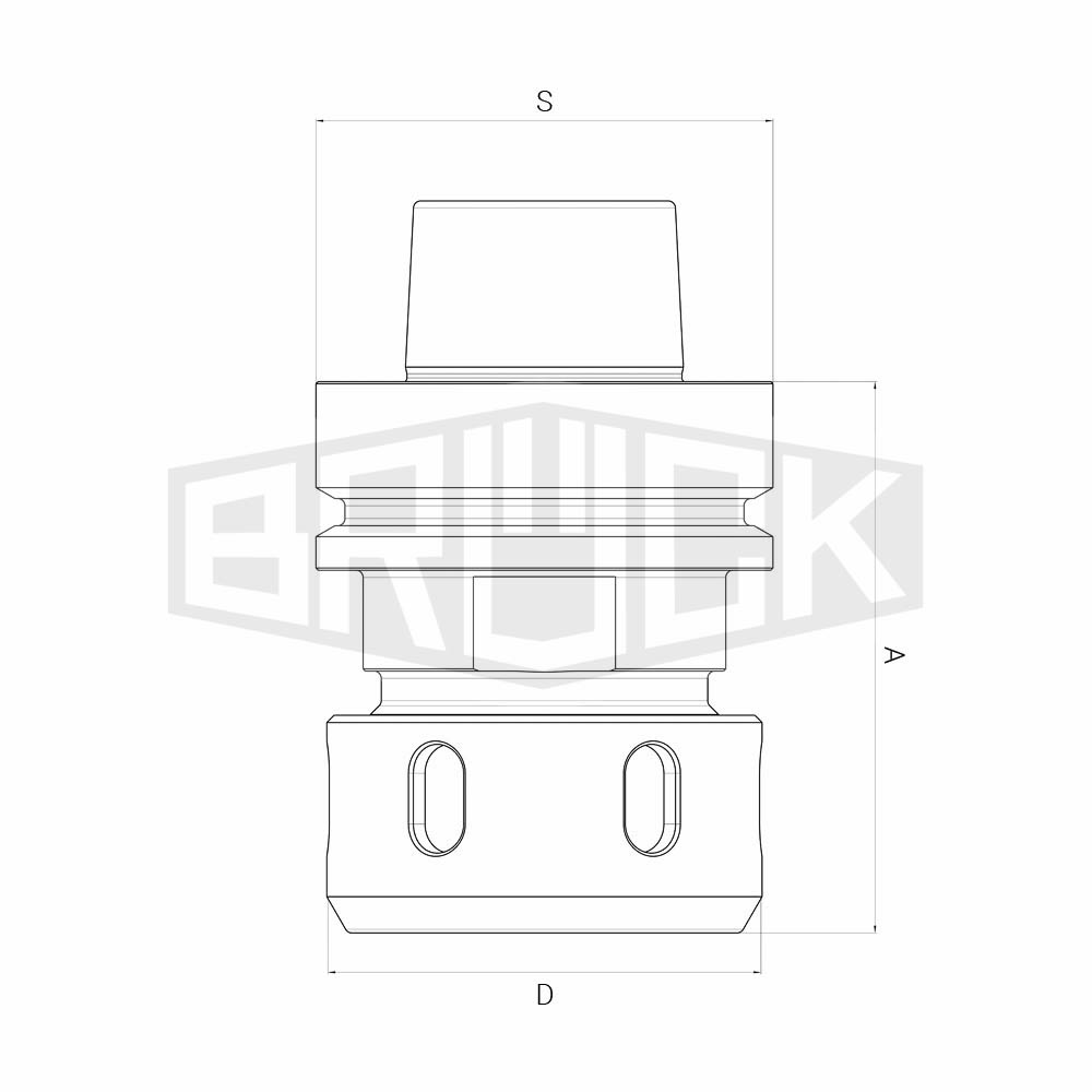 Spannzangenfutter HSK 63F A=75mm f. 472E/ER40